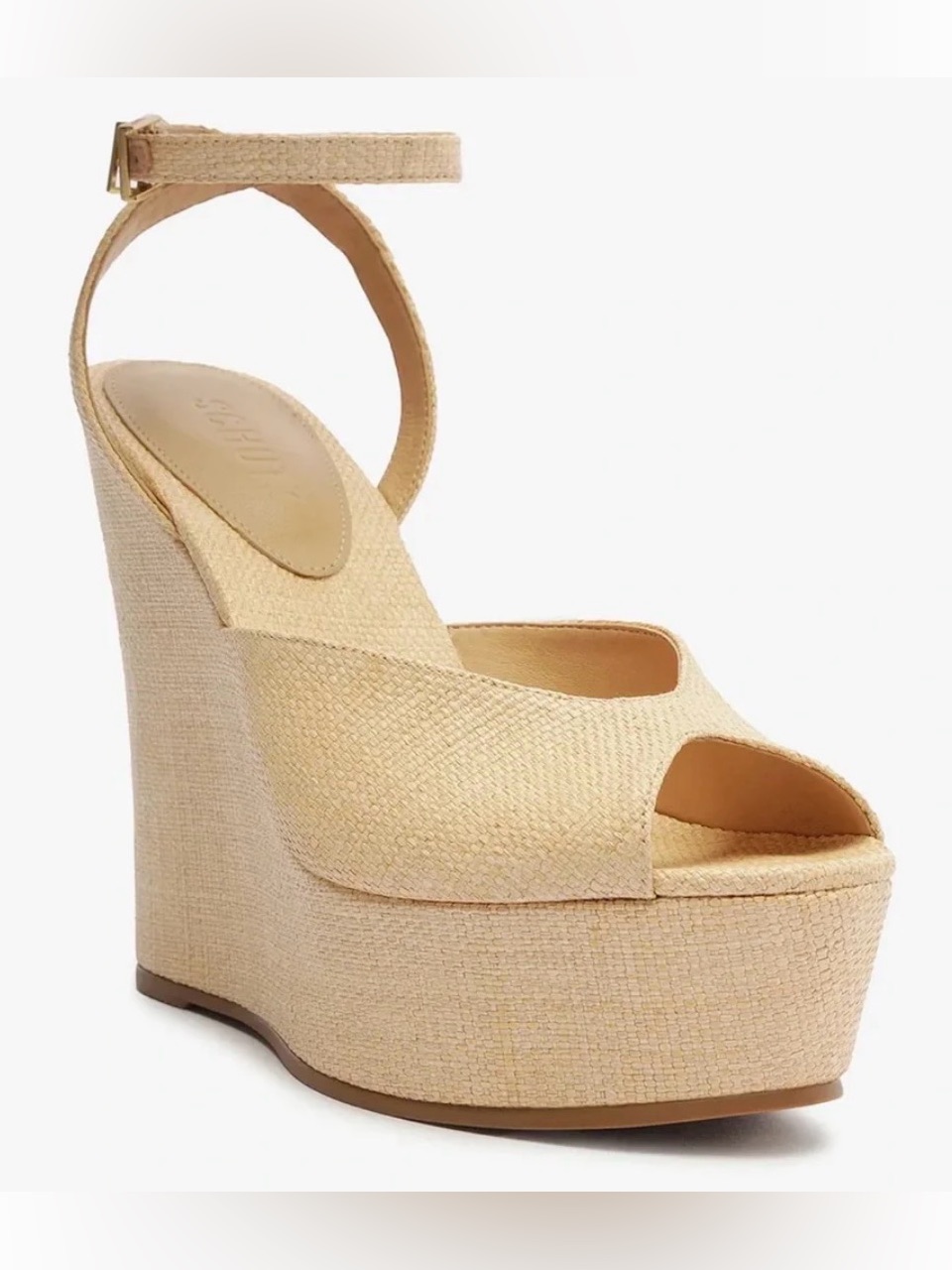 Schultz Neith Straw Sandal Sz 7.5